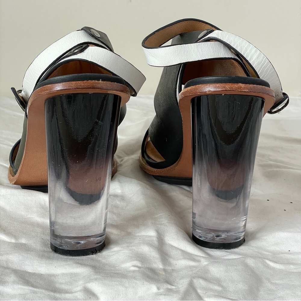 LAMB Gwen Stefani Chase Sandal Ombré Lucite Heel structural futuristic gorpcore - Picture 4 of 10